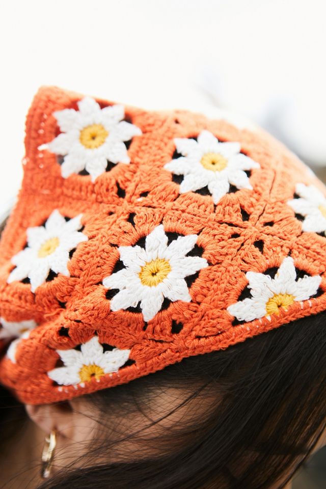 Bandana tissé marguerites #2