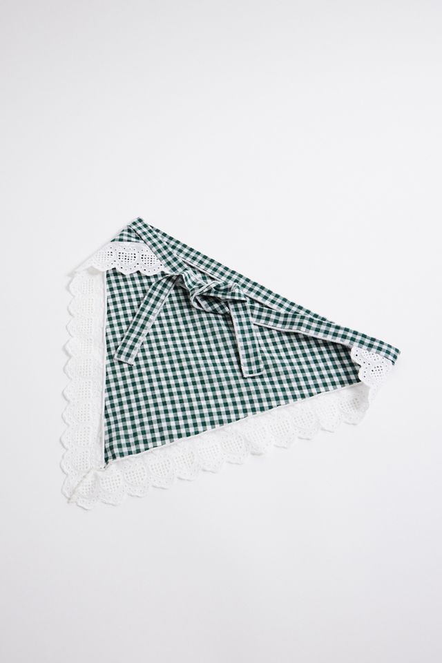 UO Gingham Lace Headscarf #1