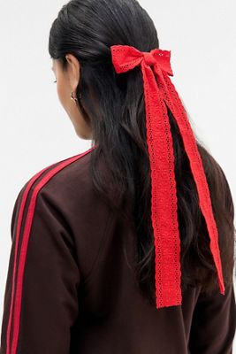 Long Lace Hair Bow