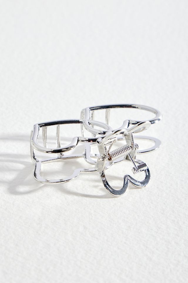 Cut Out Heart Metal Claw Clip #2