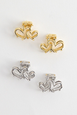 UO Mini Clip Caur Découpé Lot de 4 par en taille: TAILLE UNIQUE - Urban Outfitters - Modalova