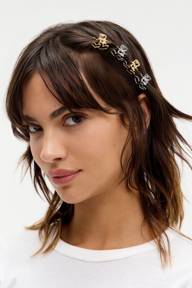 UO Mini Cutout Heart Clip 4-Pack #1