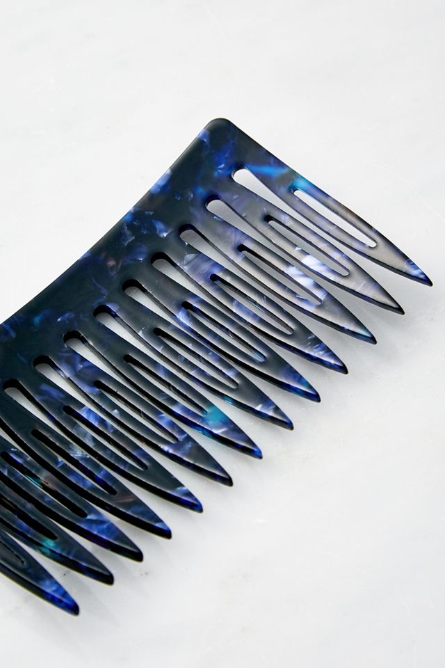UO Blue Marbled Short Hair Comb #1