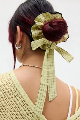 Scrunchie con Lazo a Cuadros