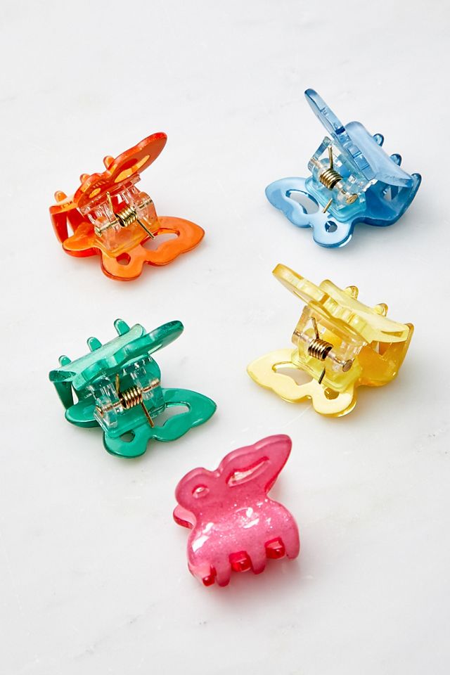 Lot de 5 barrettes à cheveux en forme de papillon #1