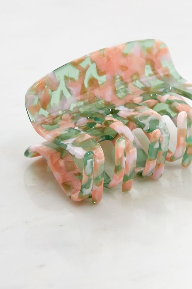 Amber Square Hair Claw Clip #1