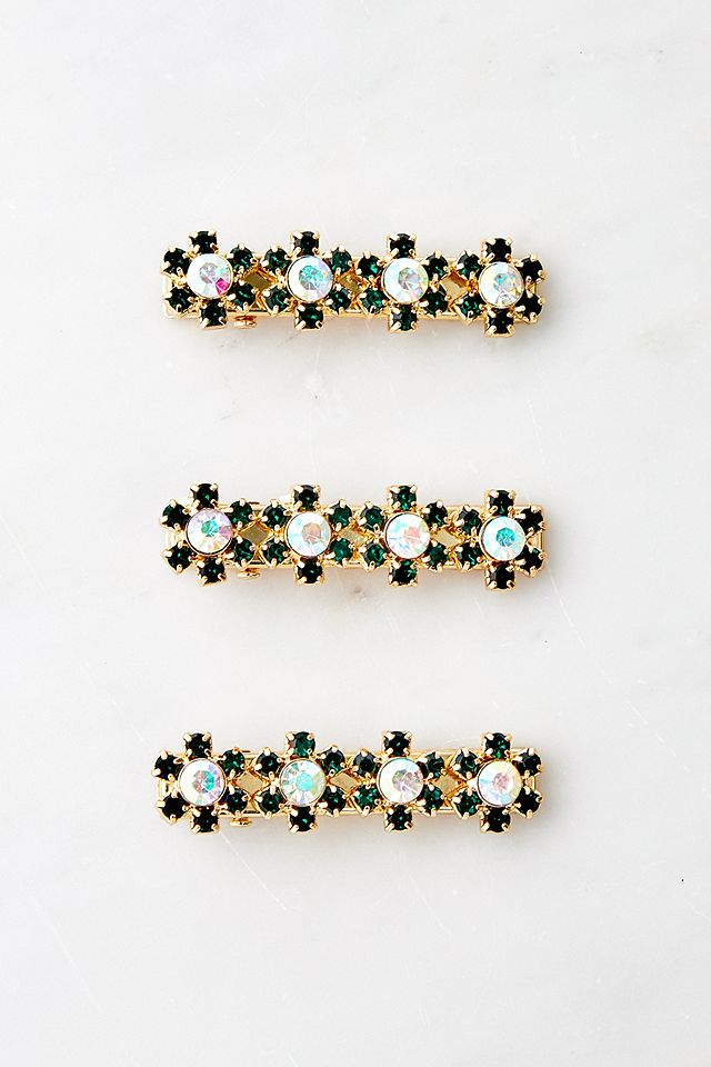 urbanoutfitters.com | Small Diamanté Claw Clips 3-Pack