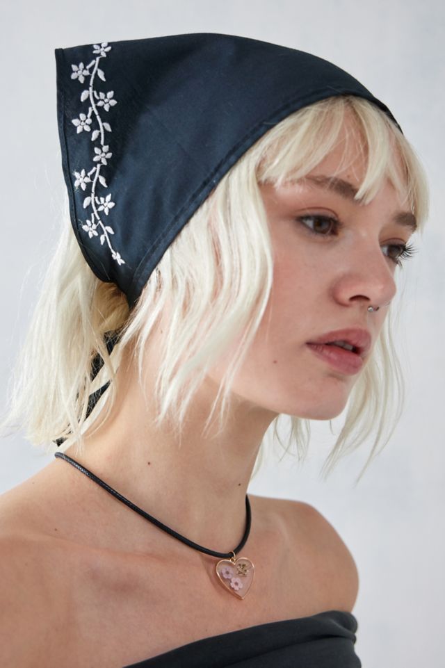 Embroidered hot sale head scarf