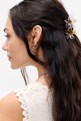 Mini Flower Claw Clips 4-Pack