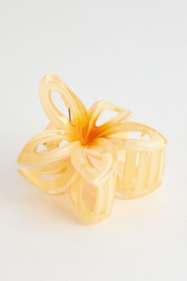 Haarspange mit Blumenausschnitt #1