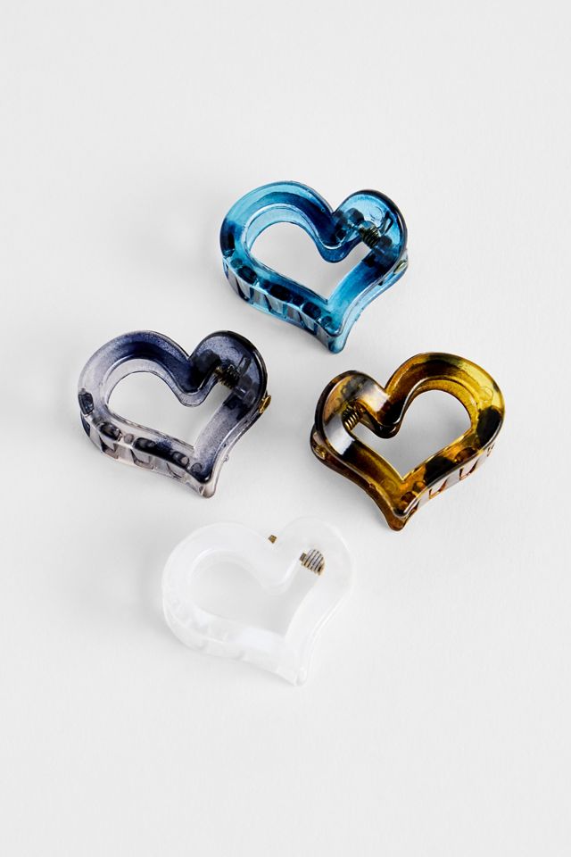 UO Mini Heart Hair Clips 4-Pack #1