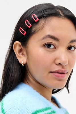 Mini Square Snap Hair Clips