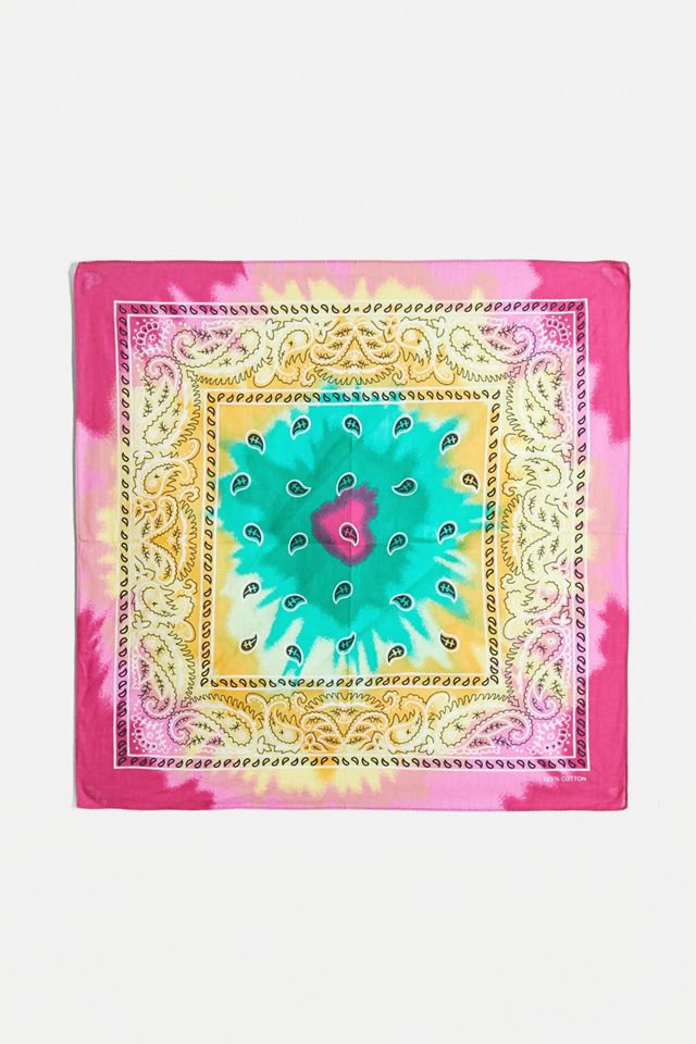 Gebatiktes Bandana im verwirbelten Design #1