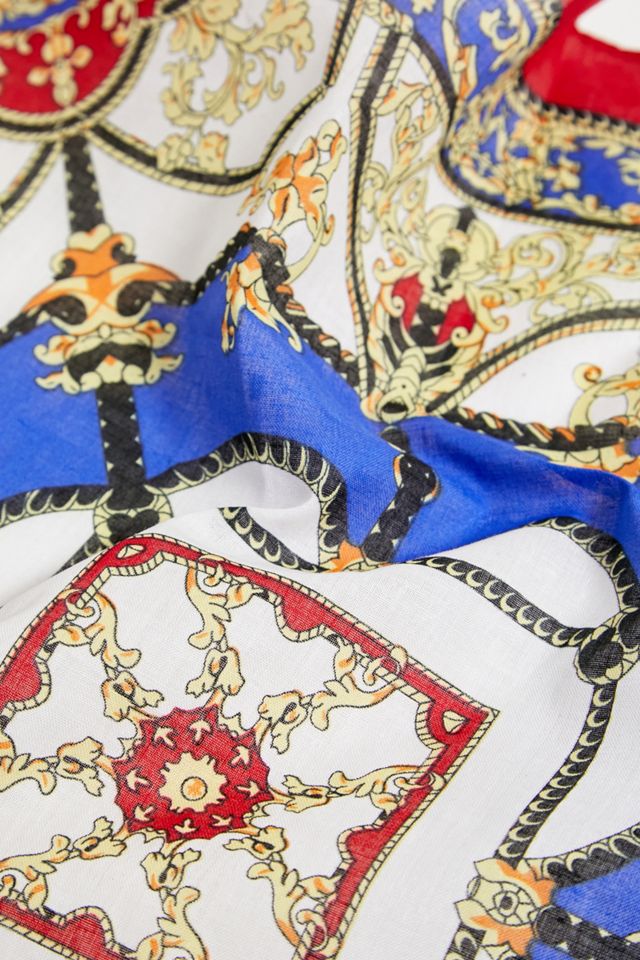 RED GEO HEADSCARF #1