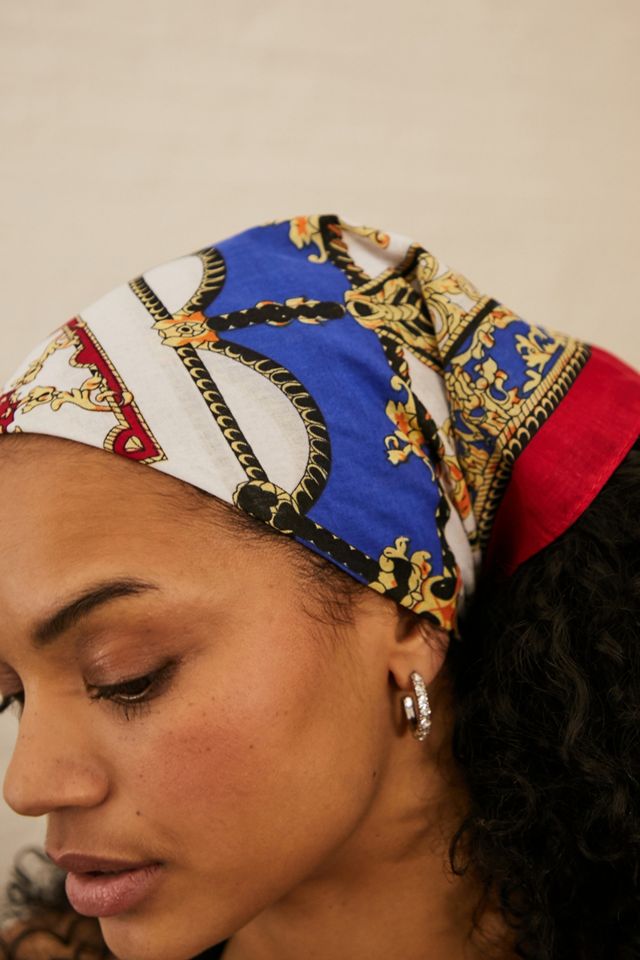 RED GEO HEADSCARF #2