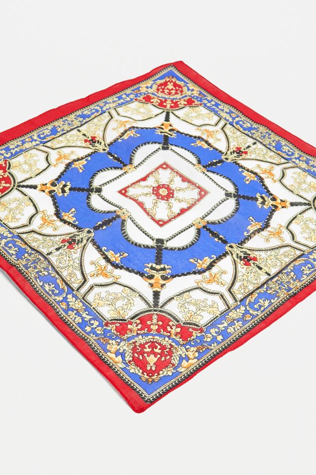 RED GEO HEADSCARF #3