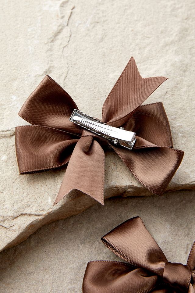 Nina Satin Bow Hair Clips 2-Pack  #3