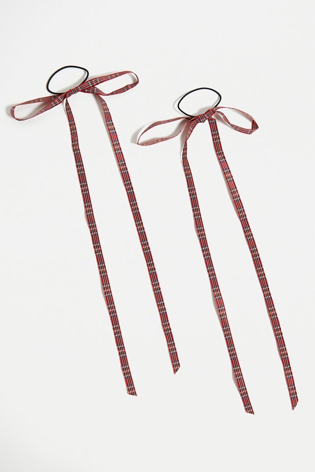 Confezione da 2 Elastici per Capelli a Quadri UO #2