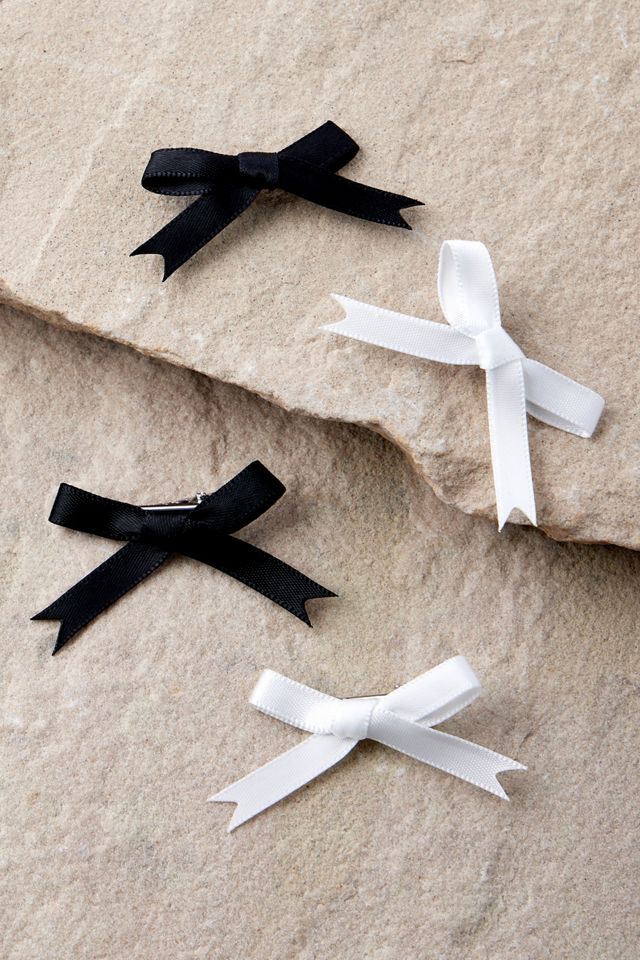 Satin Bow Mini Clips 4-Pack  #1