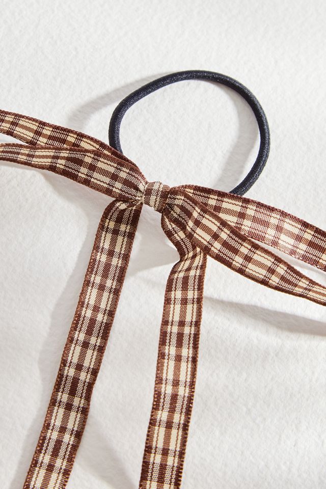 Check Bow Hair Ties 2-Pack #2