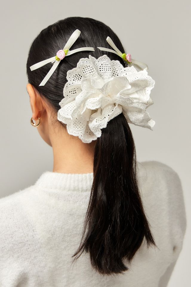 Jemima Rosette Bow Clips 4-Pack #1