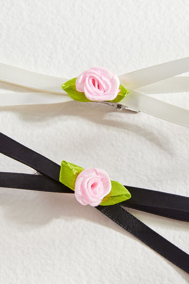 Jemima Rosette Bow Clips 4-Pack #2