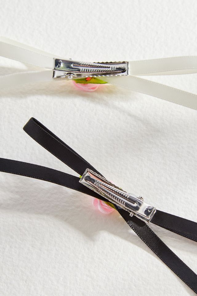 Jemima Rosette Bow Clips 4-Pack #3