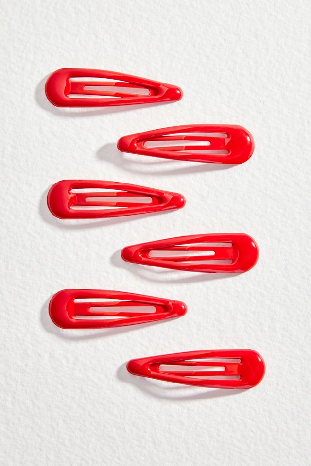 Clips à pression rouges, lot de 6 #1