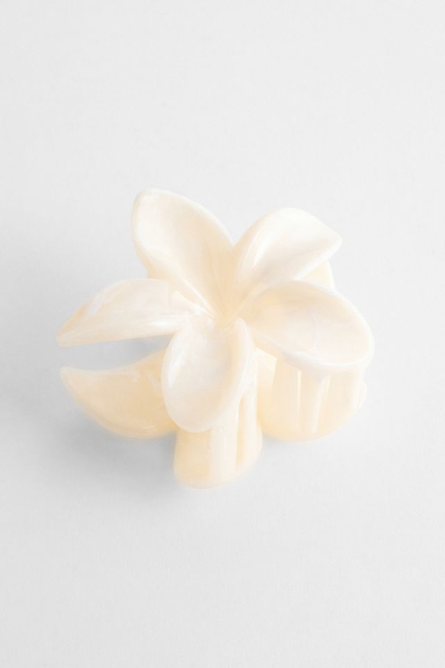 Pince à cheveux à fleurs tropicales en marbre UO #1