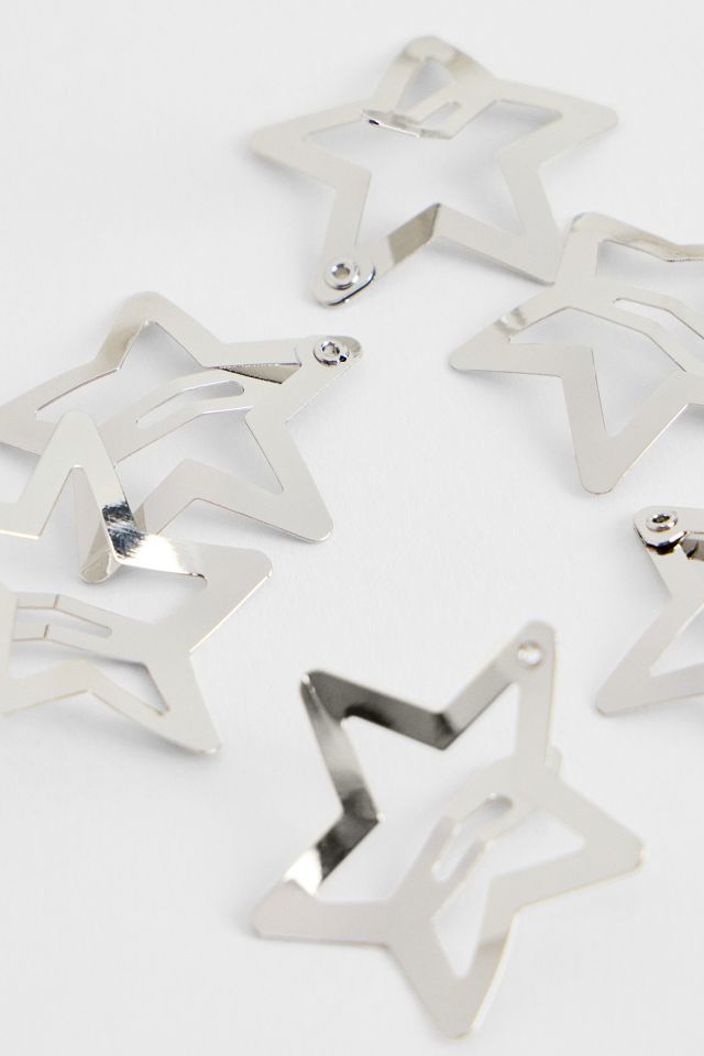 Star Snap Hair Clips 6-Pack #1