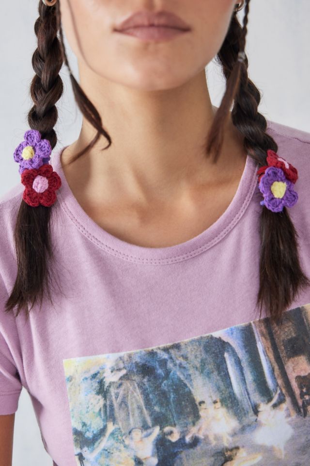 Flower on sale hair bobbles