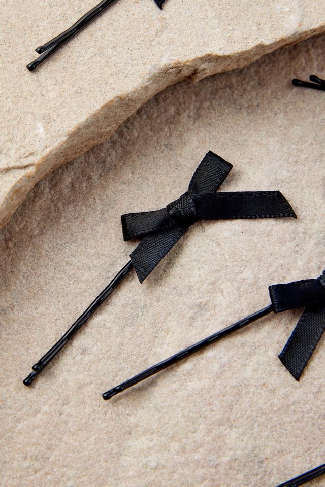 Mini Satin Bow Clips 10-Pack #2