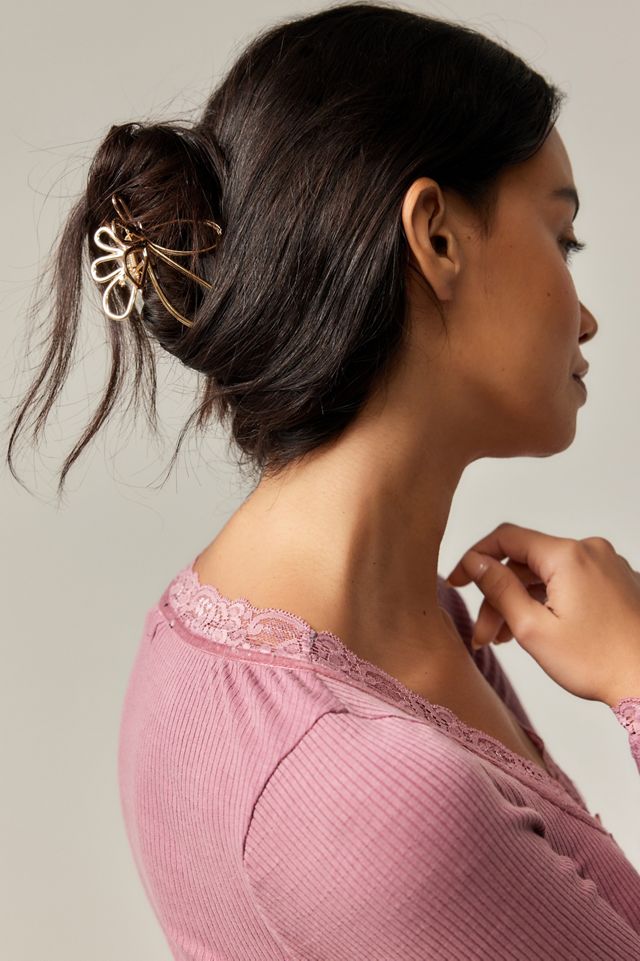 Metal Flower Claw Clip #1