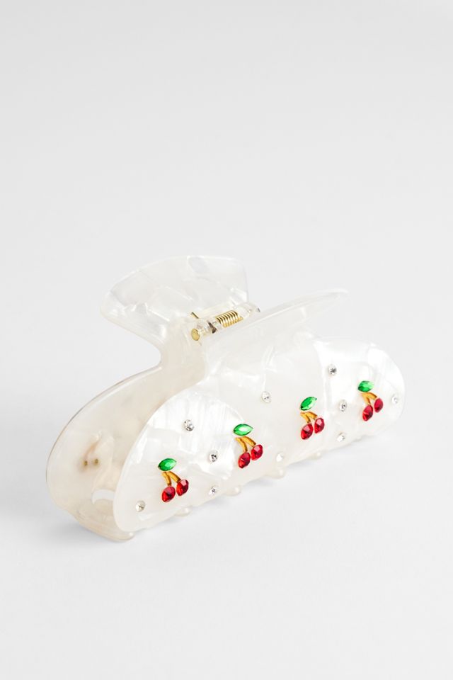 Fermaglio per Capelli a Forma di Artiglio di Ciliegia con Diamanté UO #1