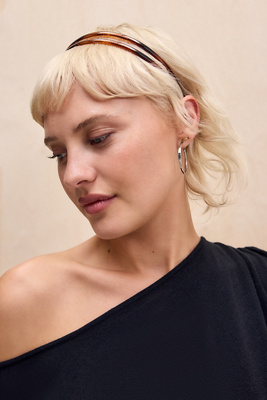 UO Double Row Headband - Brown at Urban Outfitters