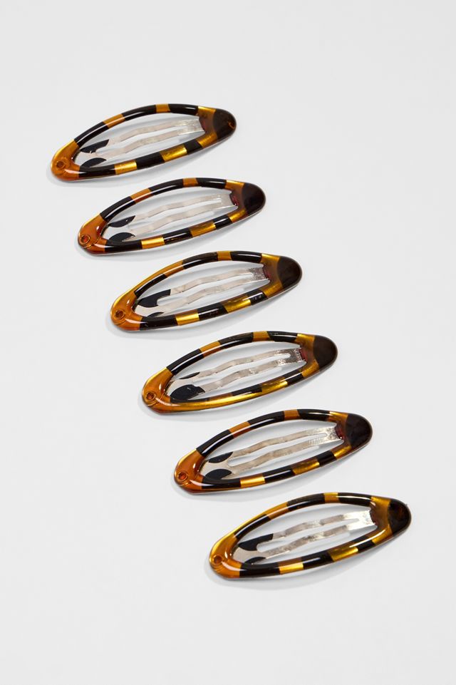 Confezione da 6 Fermagli per Capelli Ovali a Scatto UO #1