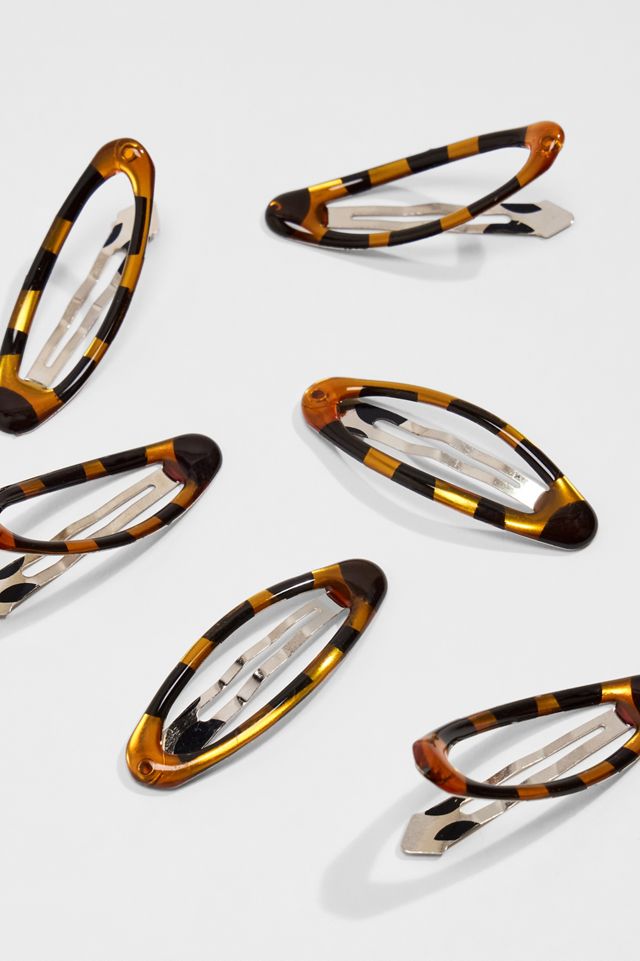 Confezione da 6 Fermagli per Capelli Ovali a Scatto UO #2