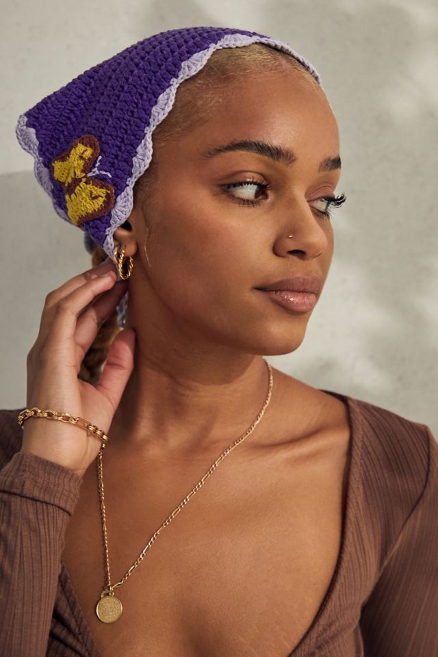 Butterfly Knit Headscarf Urban Outfitters UK