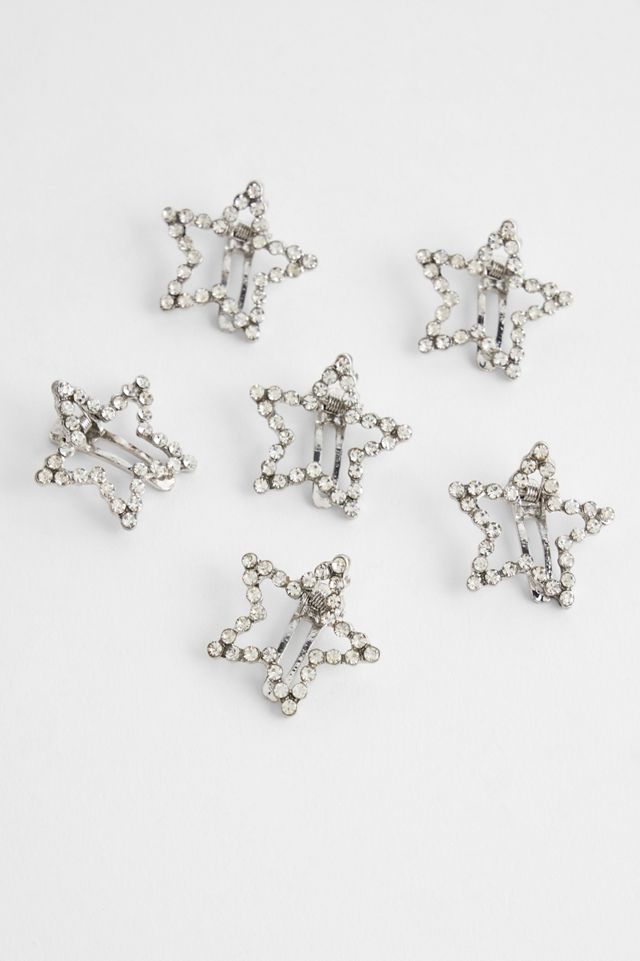 UO Diamanté Star Snap Hair Clips #1