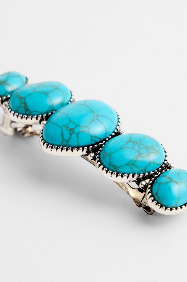 UO Turquoise Stone Hair Slide #2