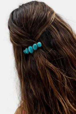 Pasador de Cabello con Piedra Turquesa UO