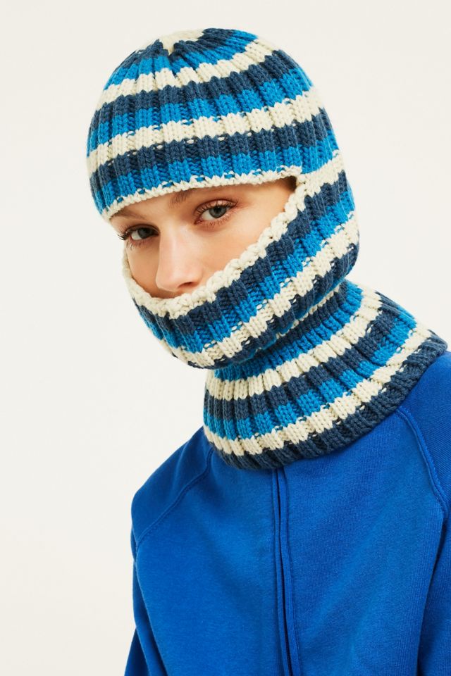 Cagoule en tricot à rayures #2