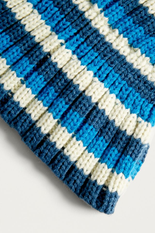 Cagoule en tricot à rayures #4