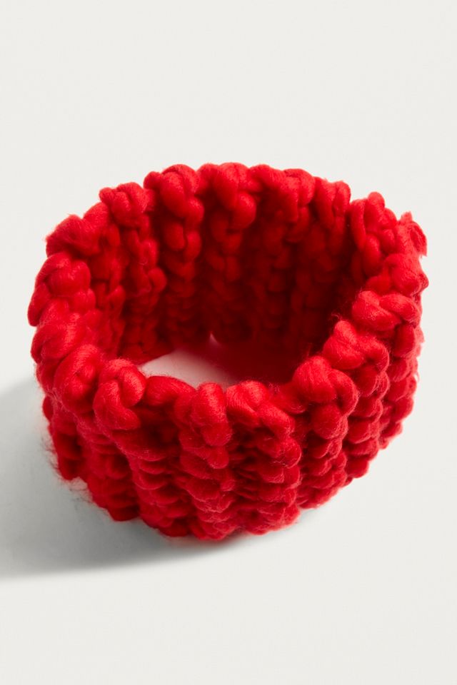 Extra Chunky Knitted Red Snood | Urban Outfitters FR