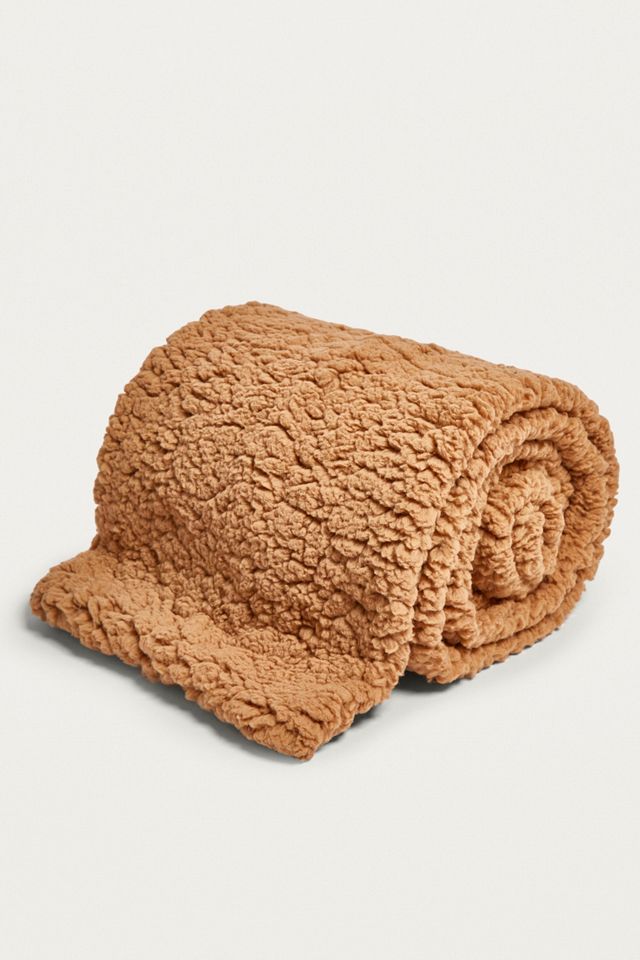 Sherpa Brown Fleece Scarf #5