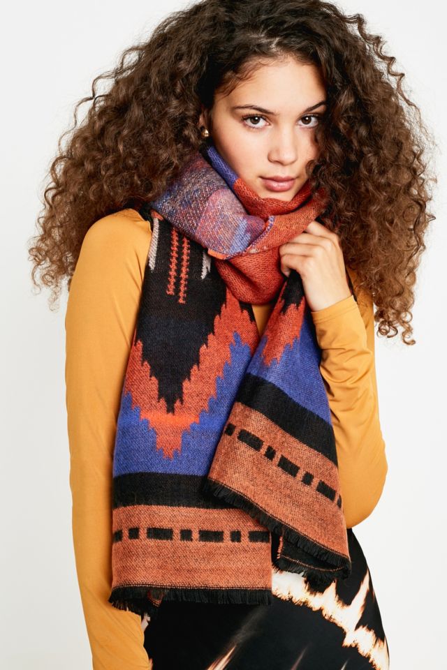 UO Zig Zag Scarf | Urban Outfitters UK