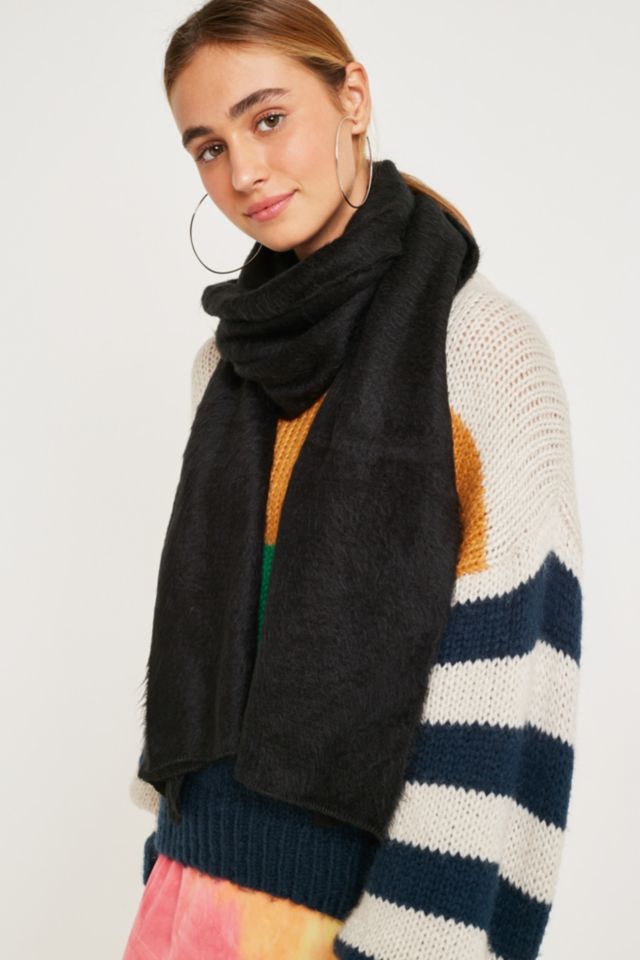 Solid Furry Scarf | Urban Outfitters UK