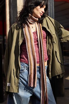 UO Quasten Strick Skinny Schal