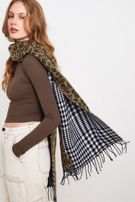 小物 stussy PLAID SCARF 24aw Stussy Double Faced Stadium Scarf | Urban Outfitters Canada