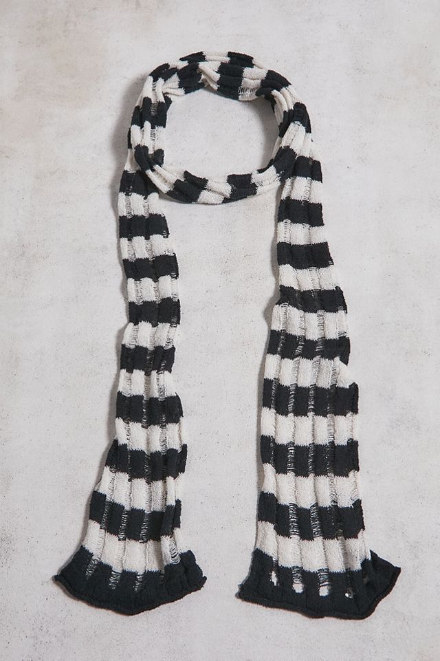 UO Laddered Knitted Scarf #1